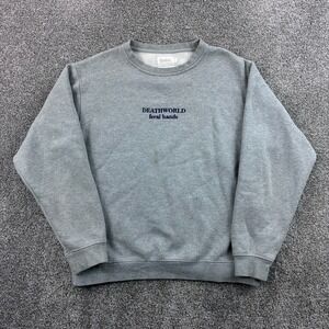Deathworld Feral Hands Sweatshirt Mens Large Gray Crewneck Earl Sweatshirt DWFH
